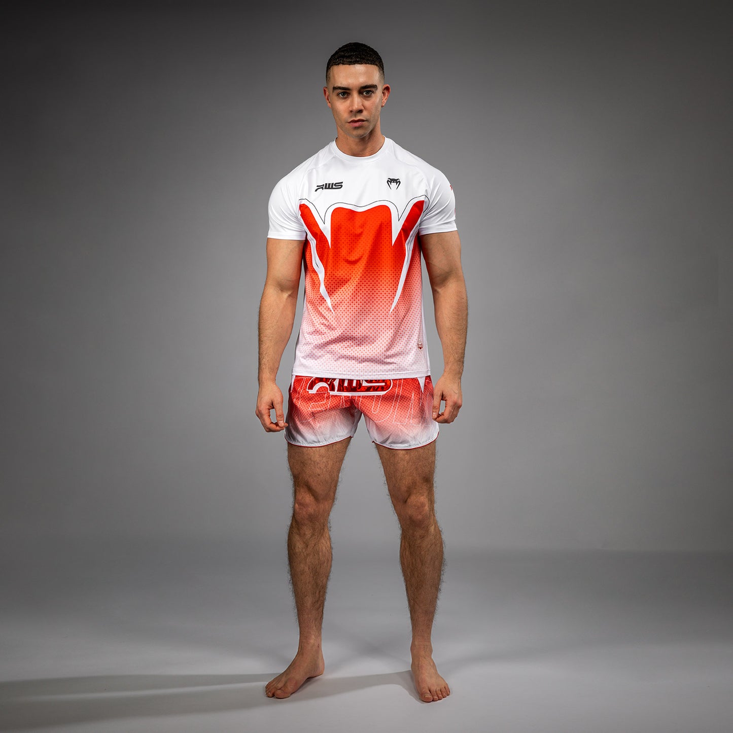 Venum x RWS 2.0 男士 Dry-Tech T恤 – 白色/红色