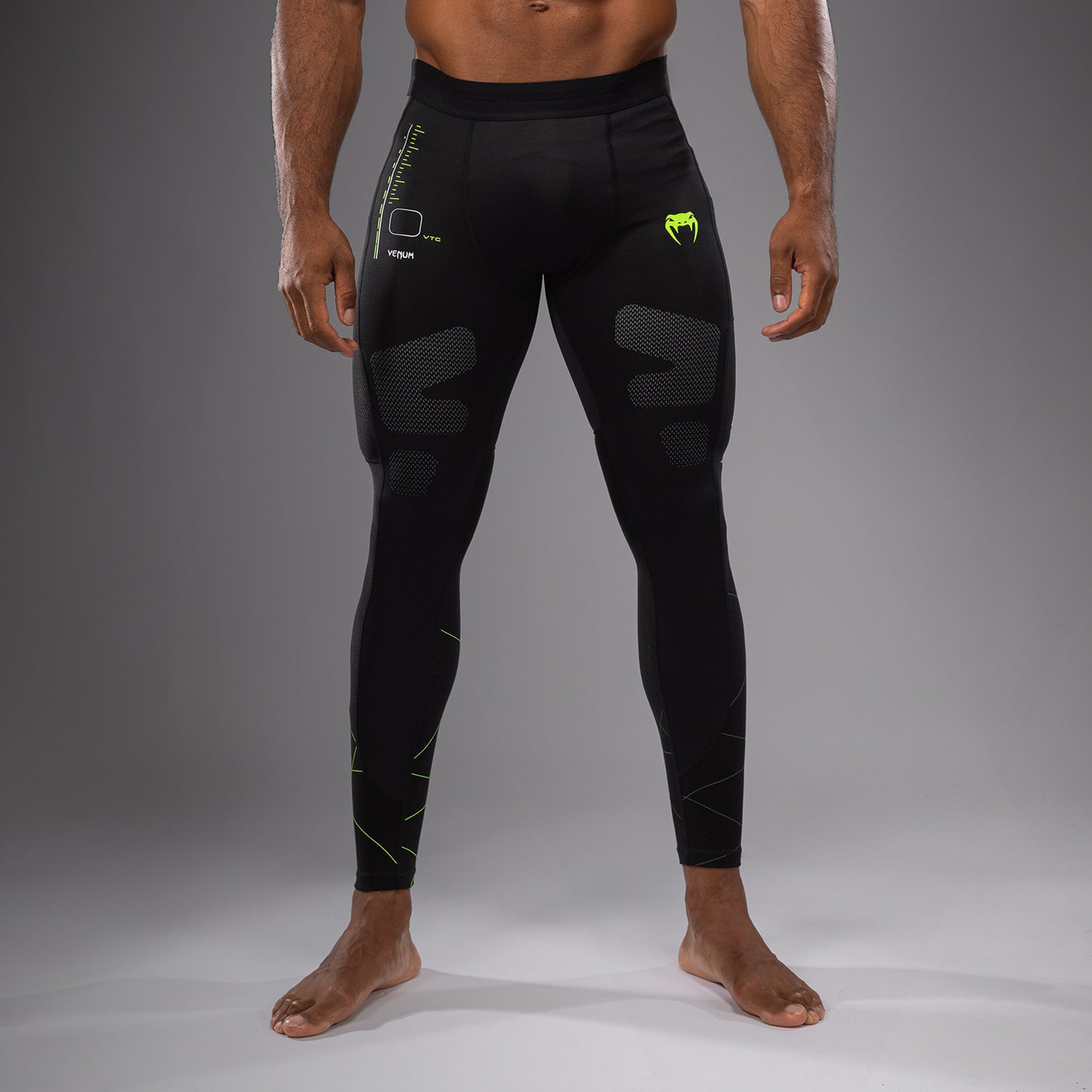 Venum Training Camp 4.0 紧身裤 – 黑色/荧光绿