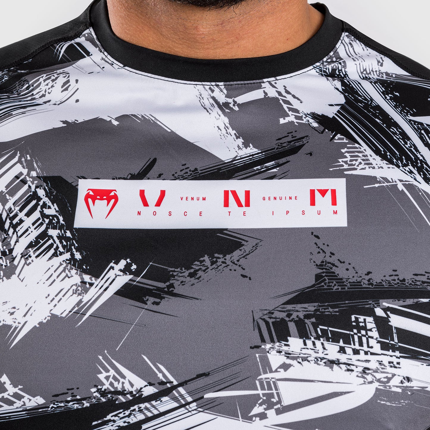 Venum Electron 3.0 Dry Tech T恤 – 灰色/红色