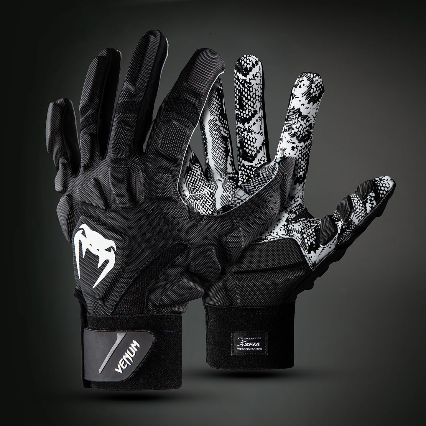 Venum Elite XTP 足球手套 – 黑色/白色