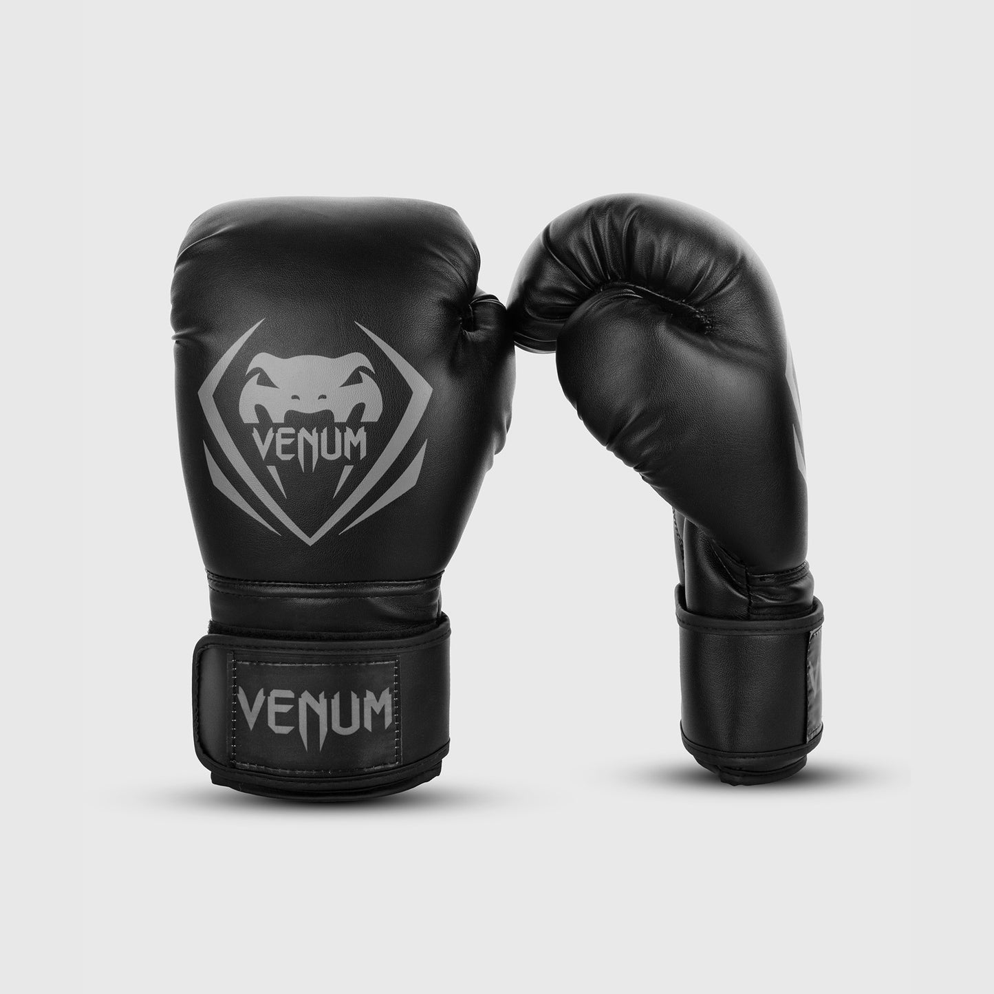 Venum Contender 拳击手套 – 黑色/灰色