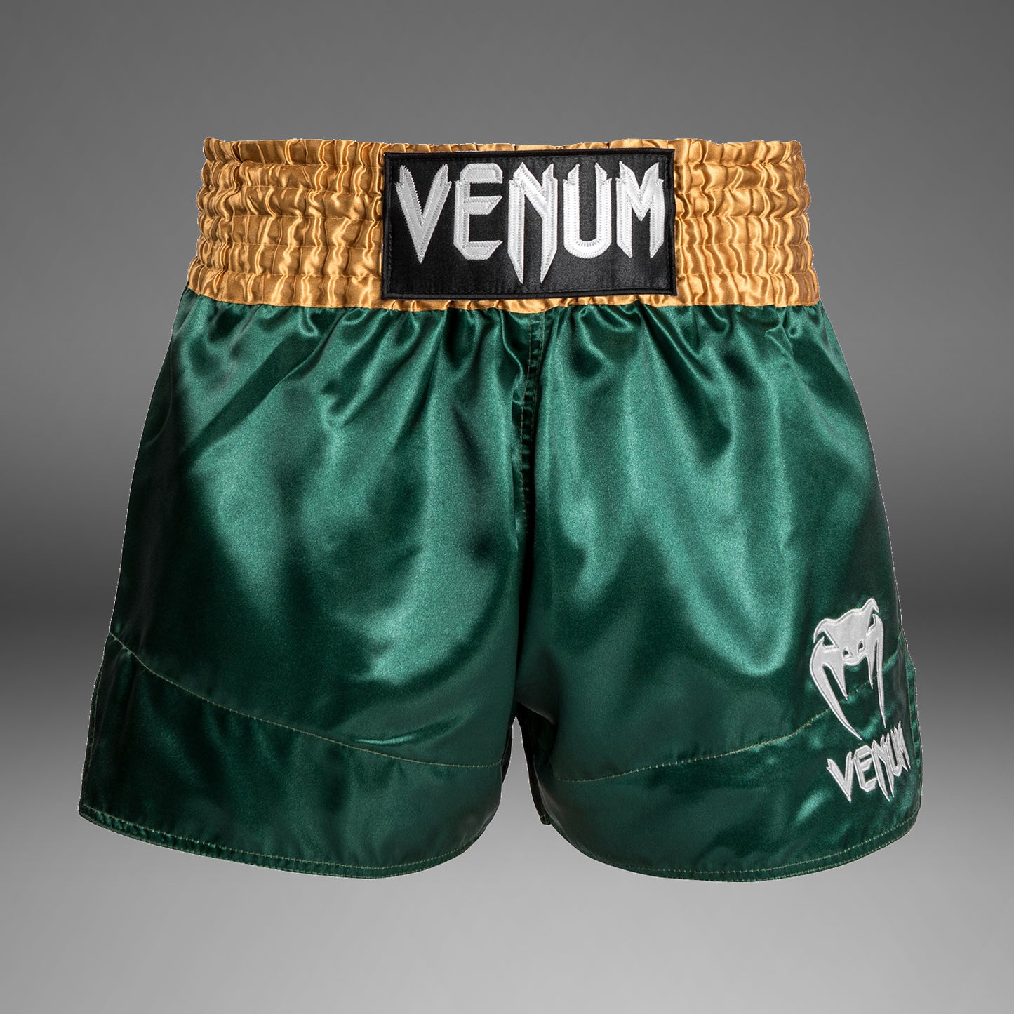 Venum Classic 泰拳短裤 – 绿色/金色/白色