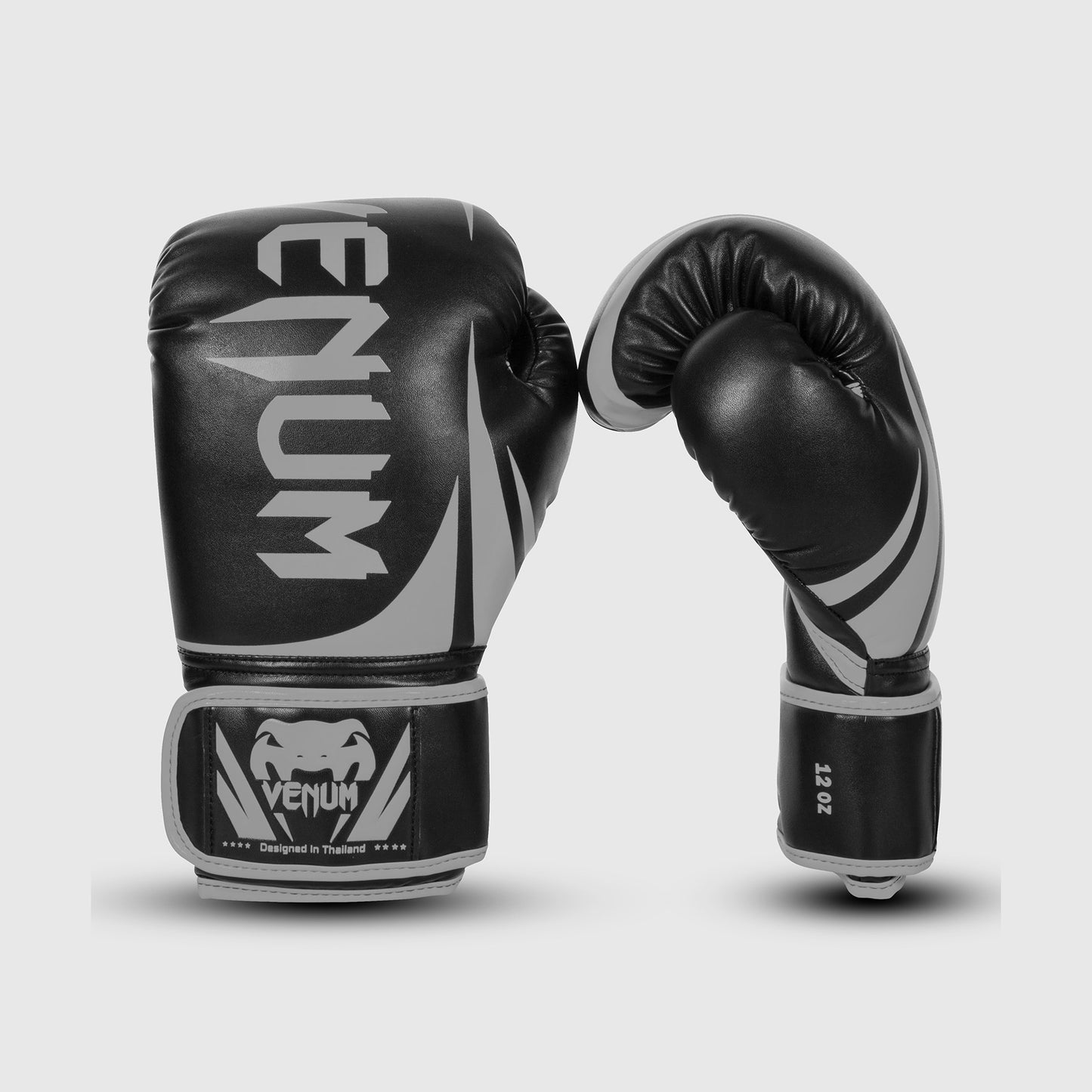 Venum Challenger 2.0 拳击手套 – 黑色/灰色
