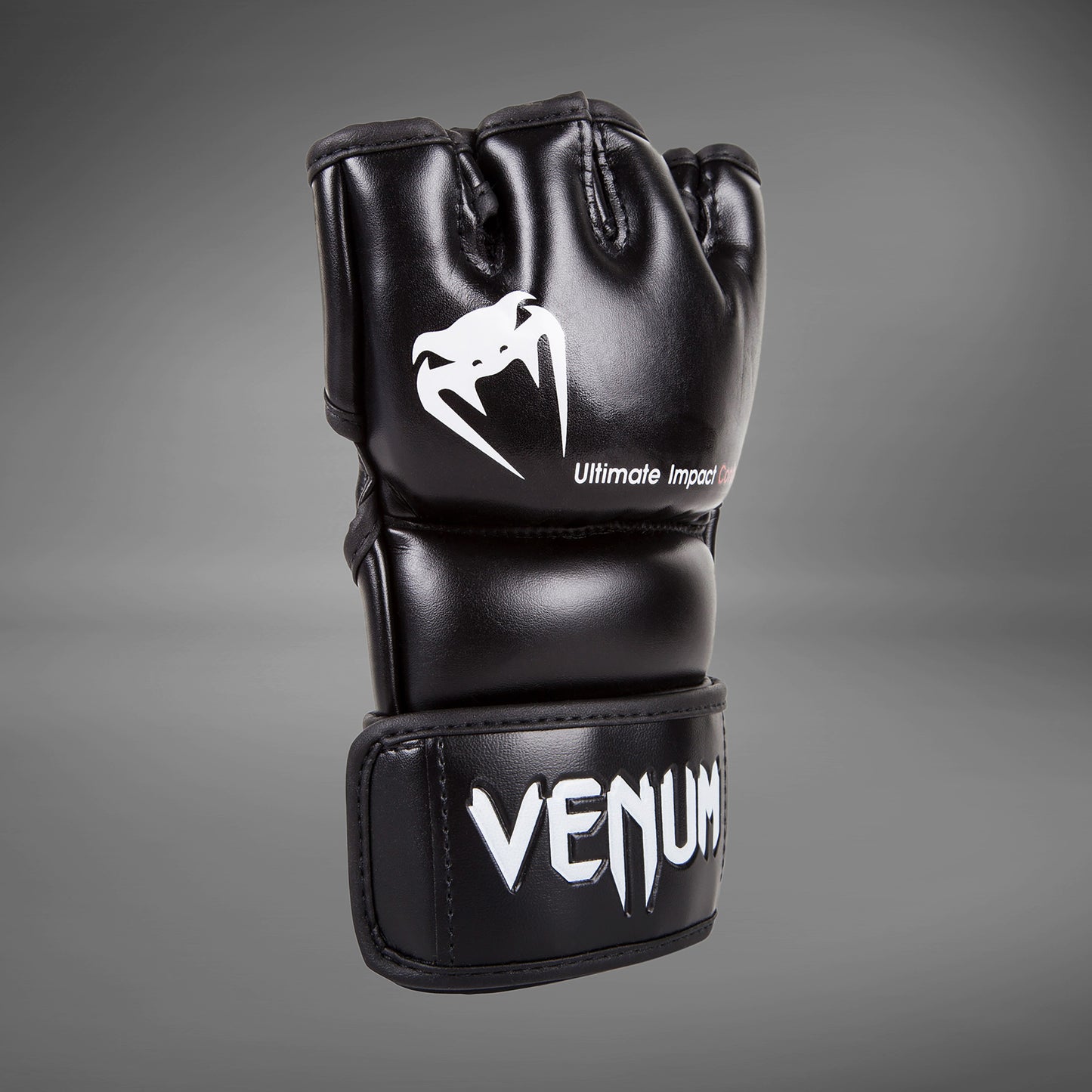 Venum Impact MMA手套 – Skintex皮革 – 黑色