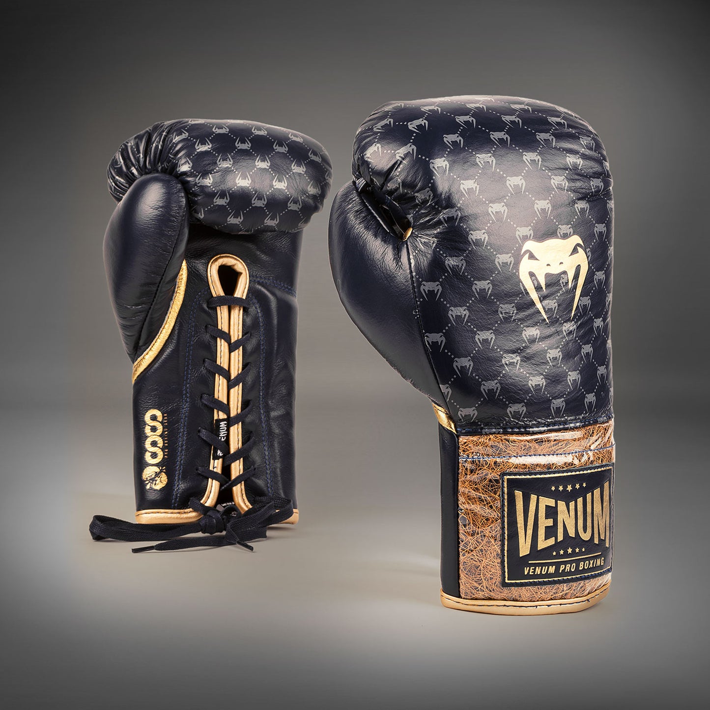 Venum Coco Monogram Pro系带拳击手套 – 州蓝色