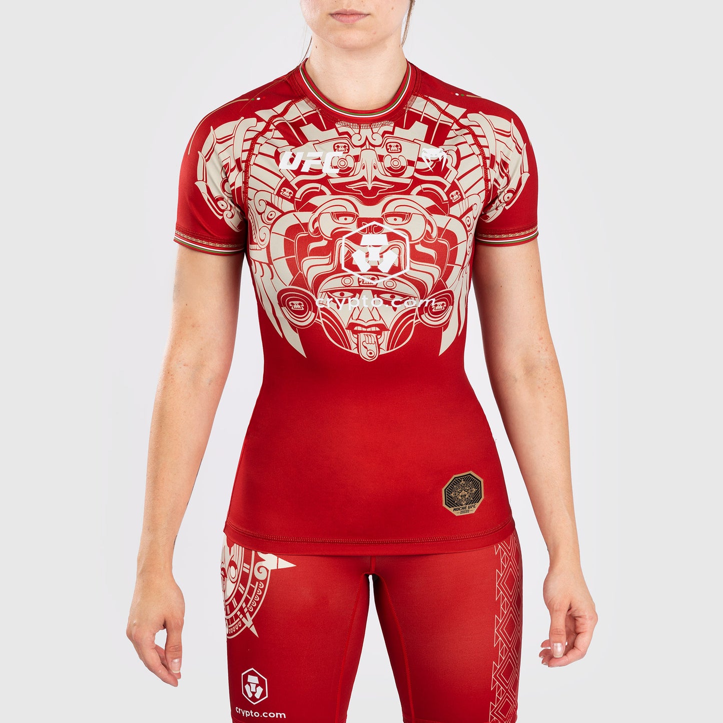 Noche UFC By Venum Authentic Fight Night 女士紧身防磨衣–红色