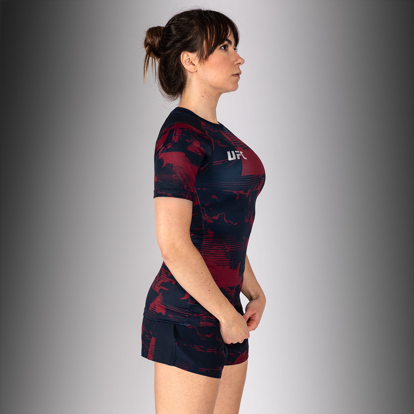 Women’s UFC Zenith by Venum 藏青色正品格斗周短袖紧身防磨衣