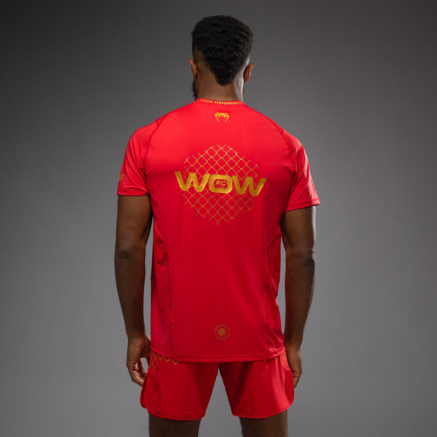 Venum x WOW FC Dry Tech T恤 – 火红色/金色