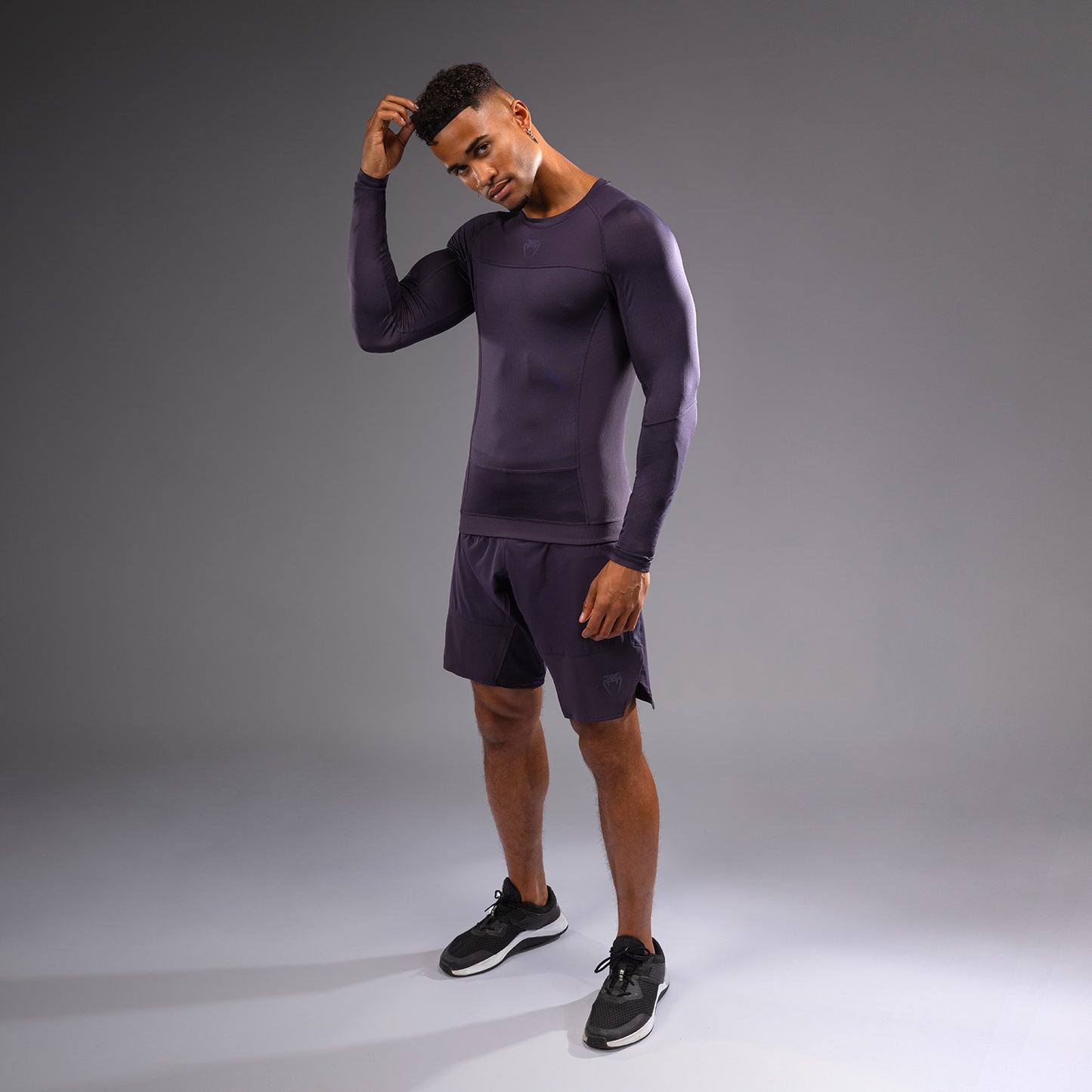 Venum G-Fit Air 男士长袖紧身防磨衣 – 深紫色