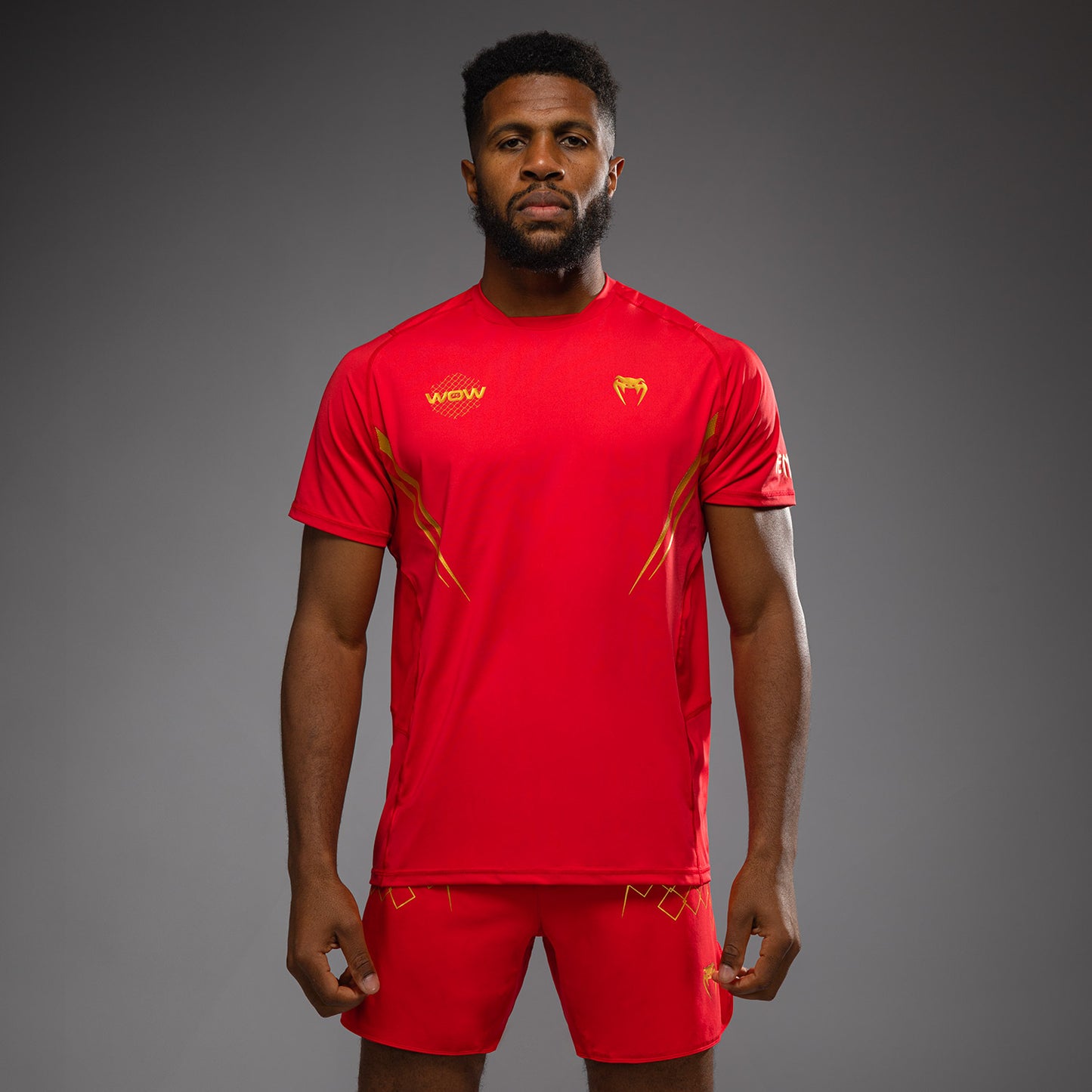 Venum x WOW FC Dry Tech T恤 – 火红色/金色