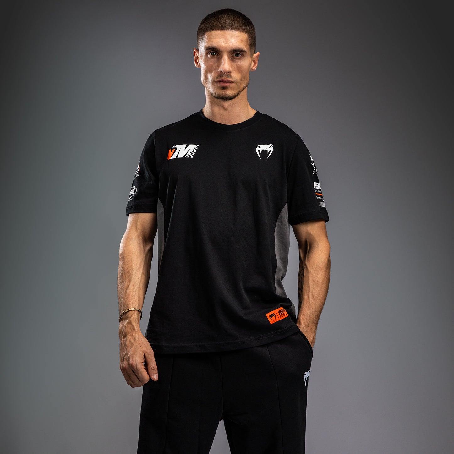 Venum Motorsport T恤 – 深黑色