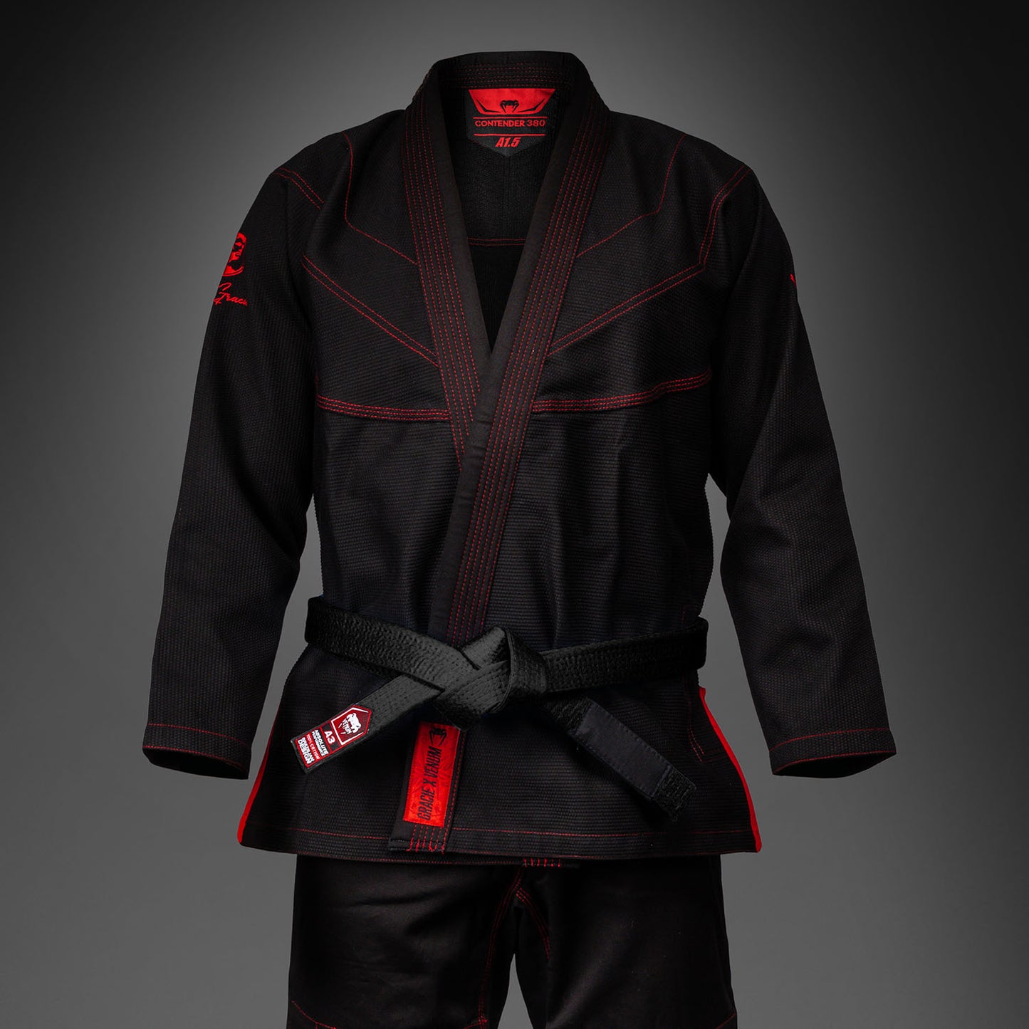 Venum X Roger Gracie Academy 柔术服 – 黑色/红色