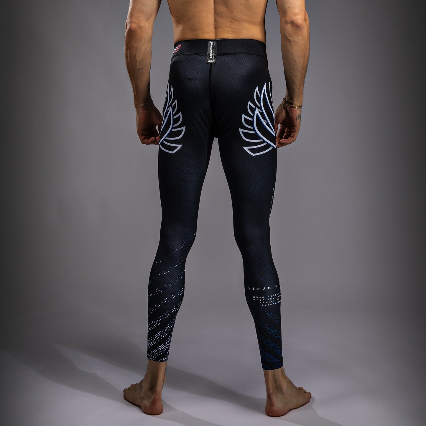 Venum x TEKKEN 8 - Jin Kazama 紧身裤 – 蓝色/黑色/白色