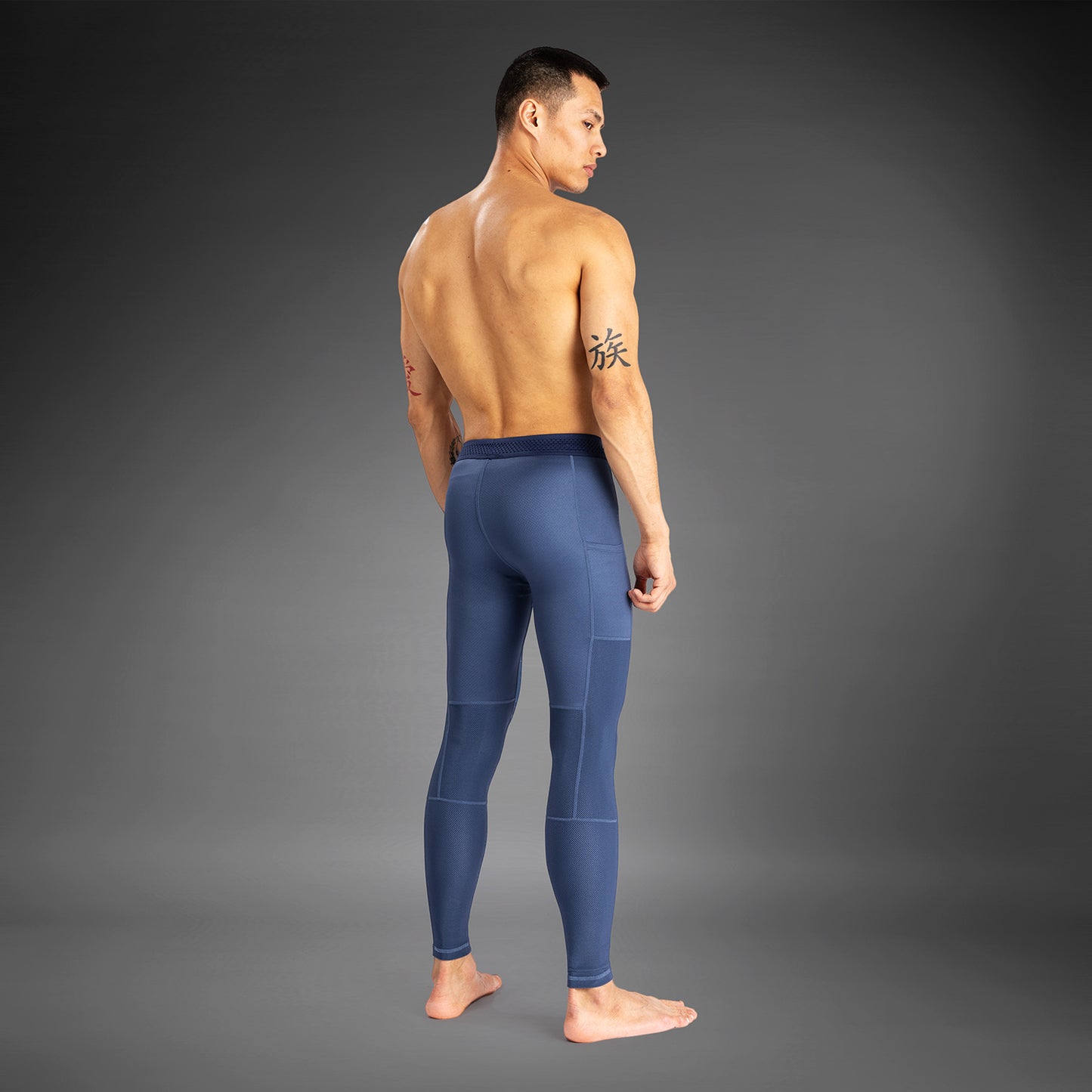 Venum Attack 男士紧身裤 – 藏青色
