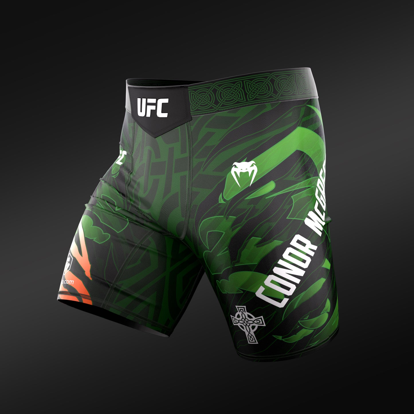 VENUM UFC Unrivaled 康纳·麦格雷戈男士综合格斗短裤 - 绿色