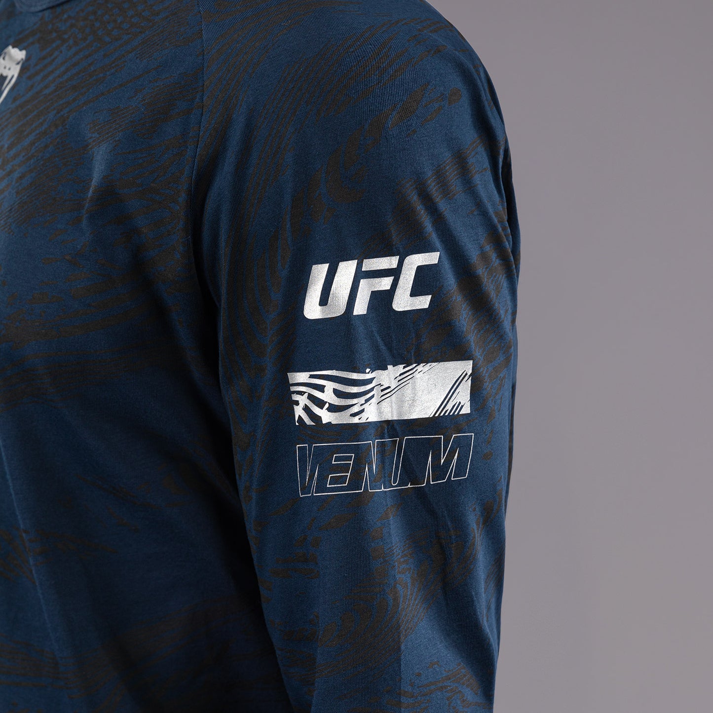 UFC Fusion by Venum Fight Week 男士长袖T恤 – 海洋蓝