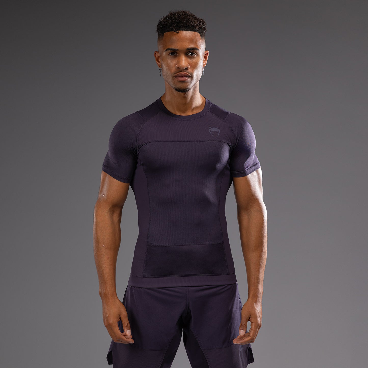 Venum G-Fit Air 男士短袖紧身防磨衣 – 深紫色