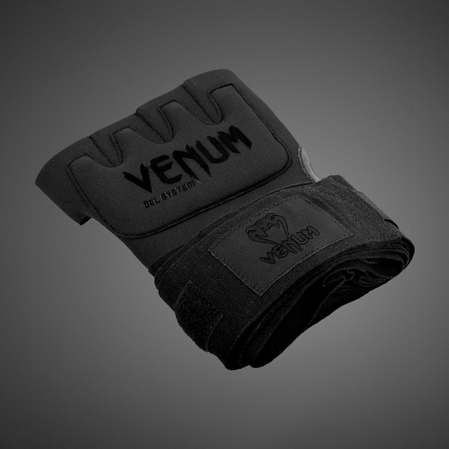 Venum Gel Kontact 快速绷带 – 黑色/黑色