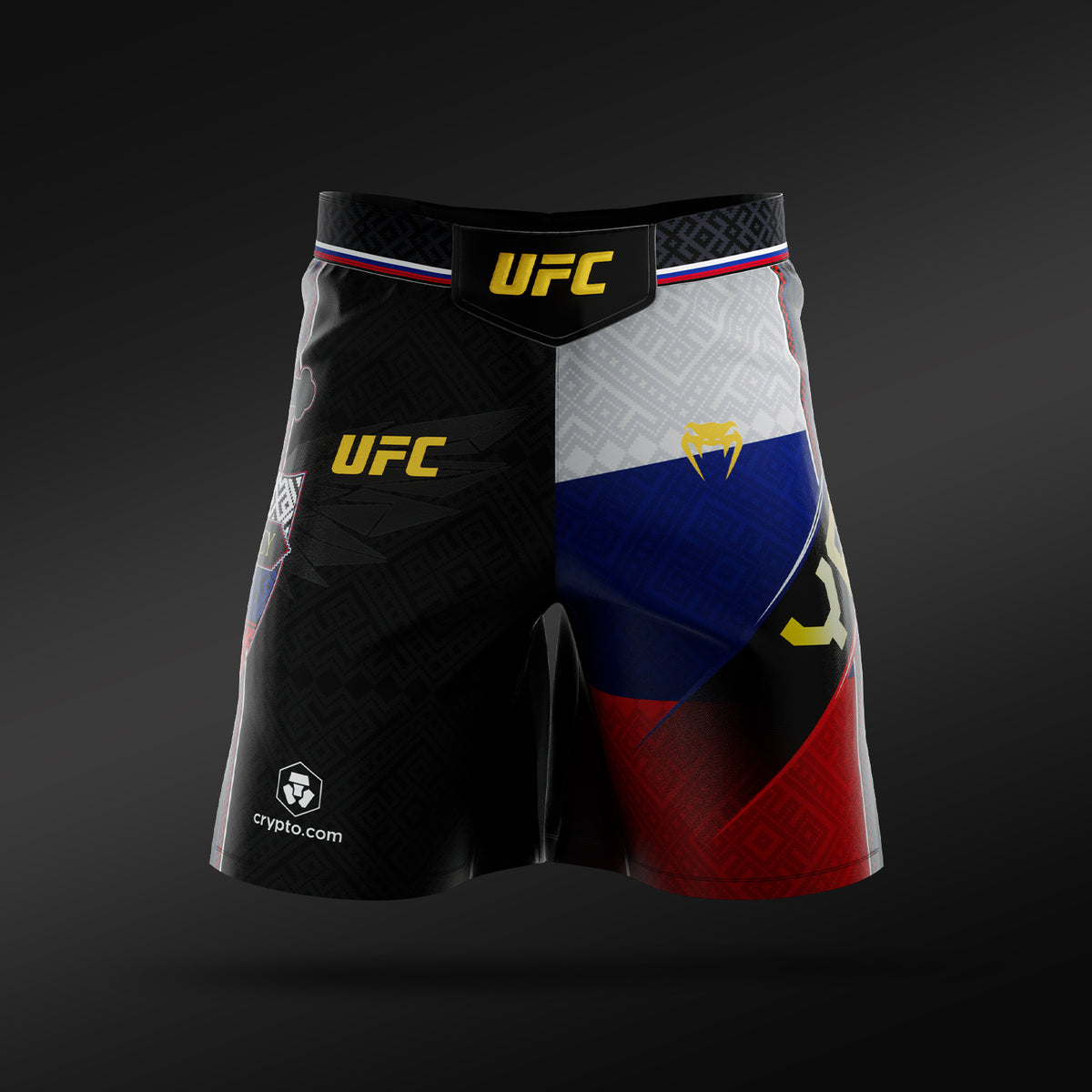 Venum UFC Unrivaled by Venum Petr Yan 男士长版格斗短裤 – 黑色