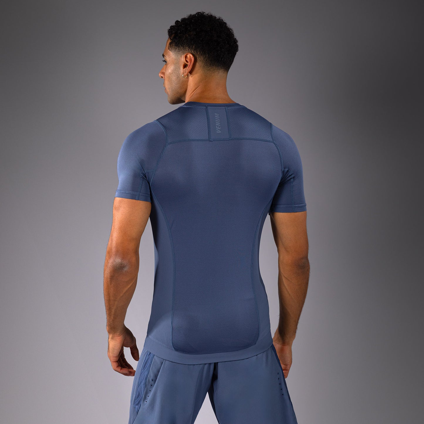 Venum G-Fit Air 男士短袖紧身防磨衣 – 雾蓝色