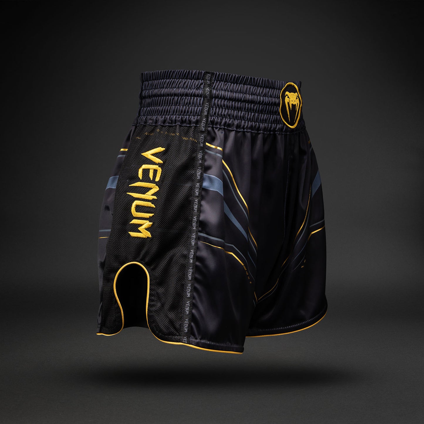 Venum Streamline泰拳短裤–黑色/金色