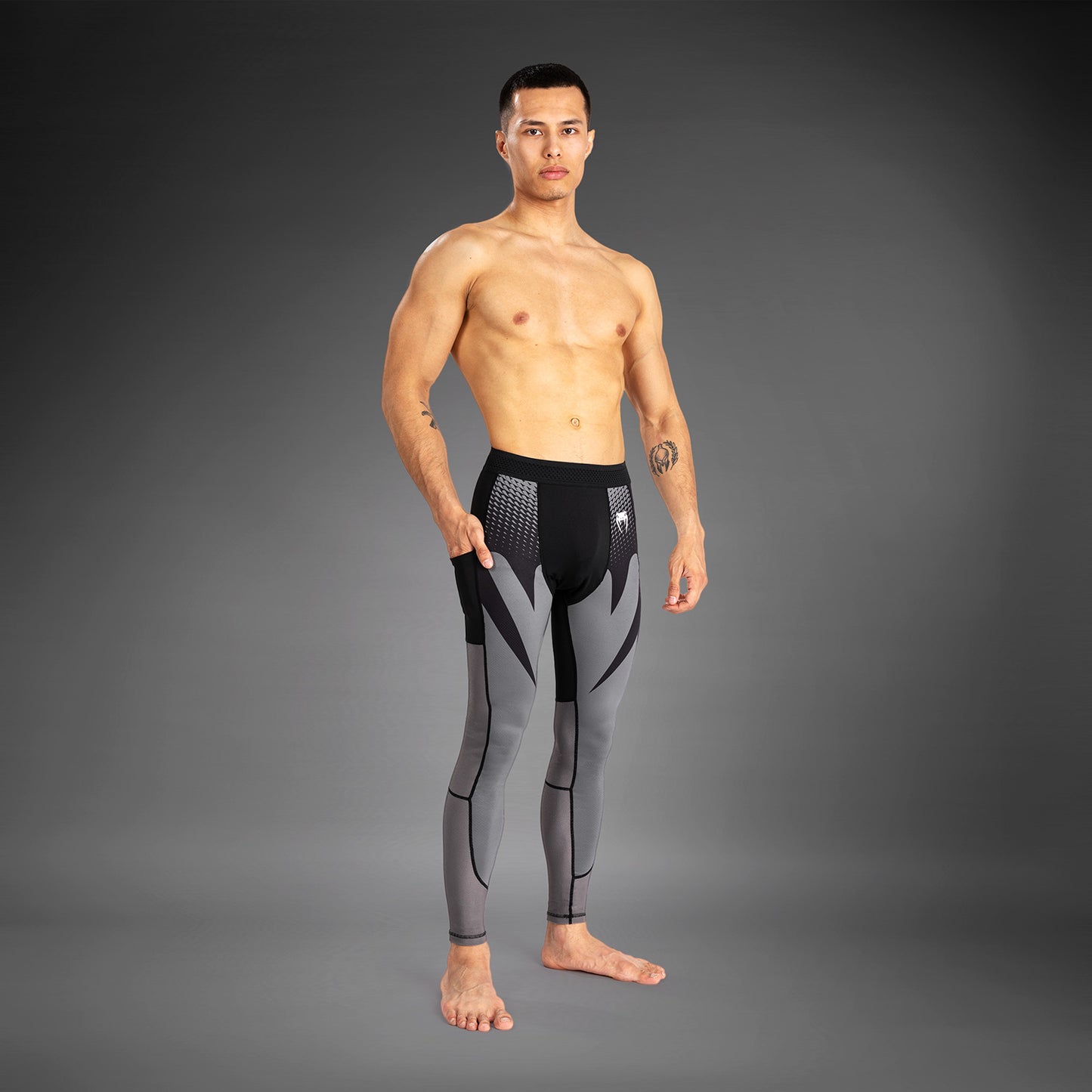 Venum Attack 男士紧身裤 – 黑色