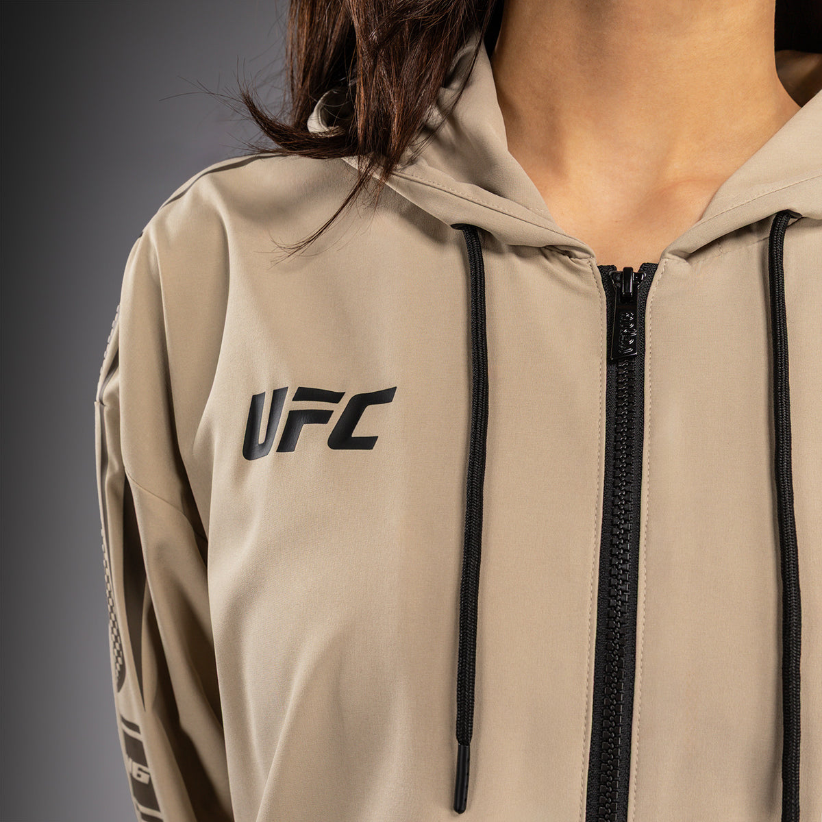 Venum UFC Unity by Venum Authentic Fight Week 女子拉链连帽衫 - 沙色