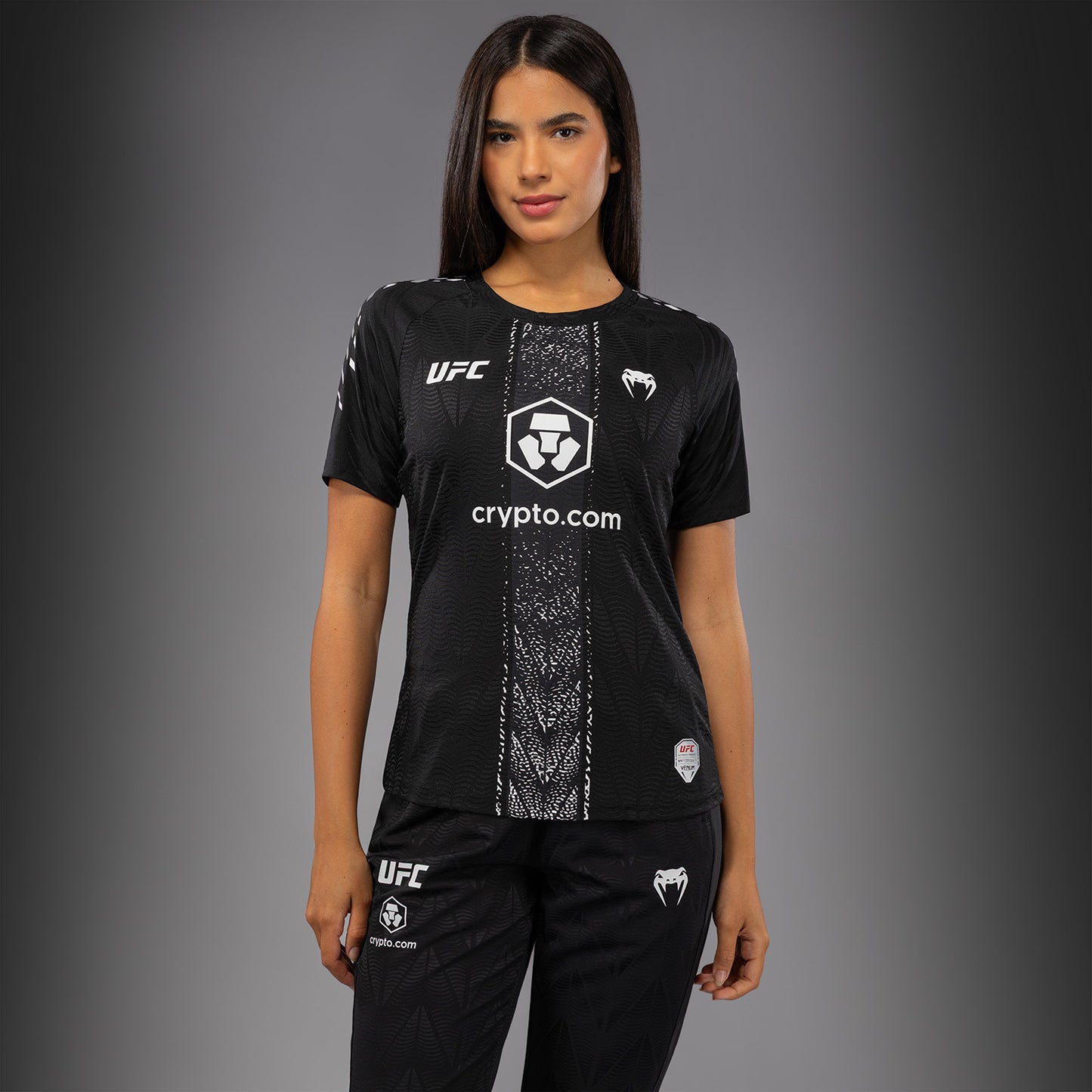 Women's UFC Zenith by Venum 黑色 Authentic Fight Night Walkout 球衣
