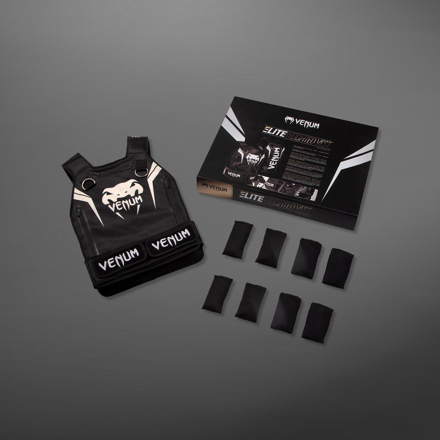 Venum Elite 负重背心 – 黑色/白色