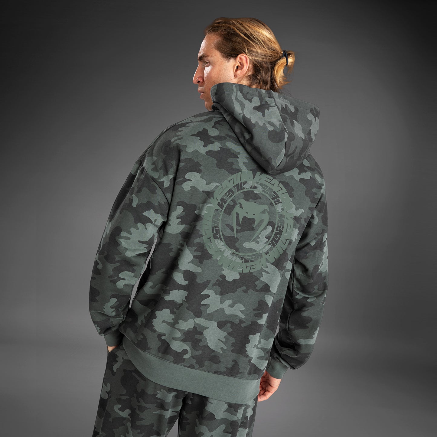 Venum Vortex XL 男士连帽衫 – 卡其色迷彩