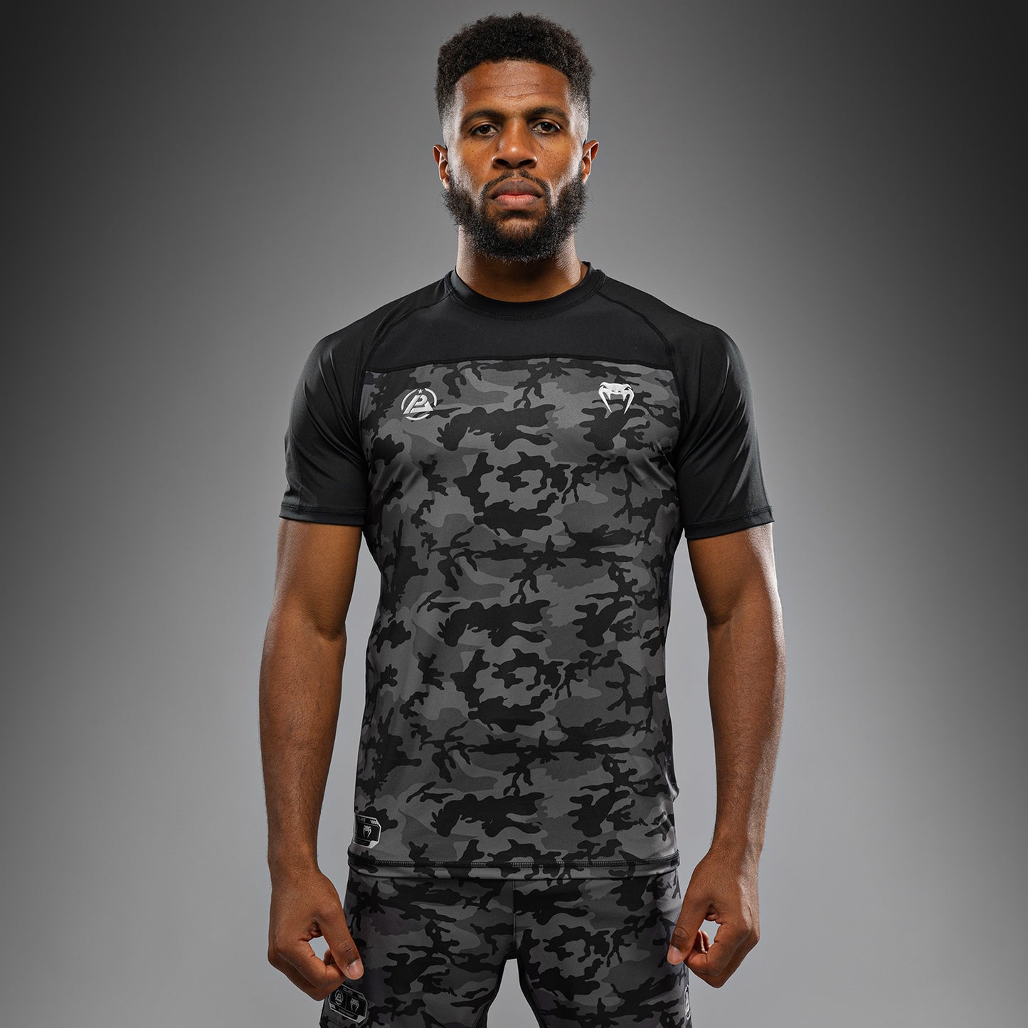 Venum x Polaris Dry Tech T恤 – 黑色/风暴灰