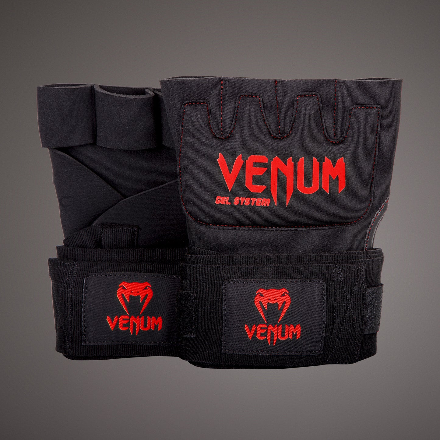Venum Gel Kontact 快速绷带 – 黑色/红色