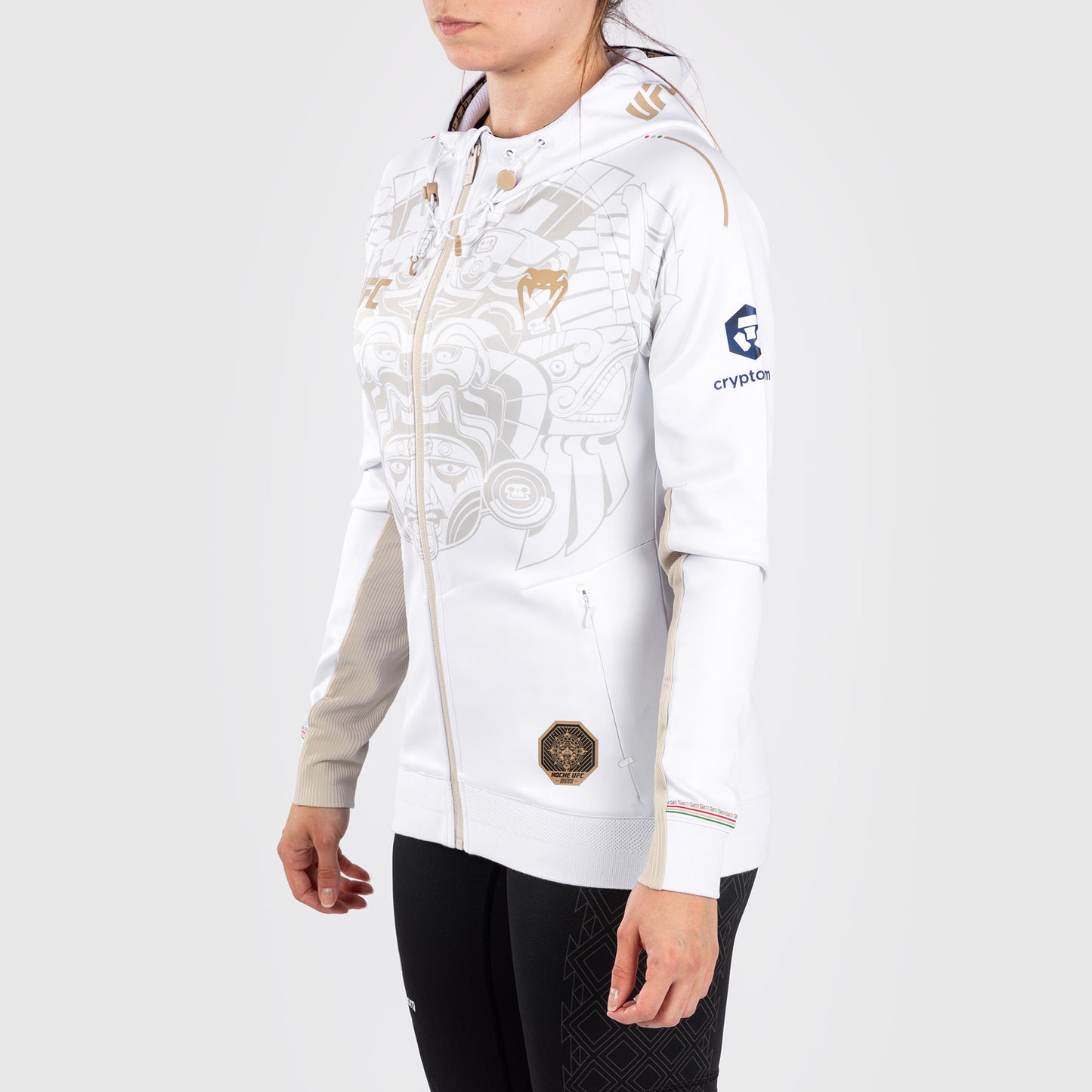 Noche UFC By Venum Authentic Fight Night 女士连帽衫 – 白色