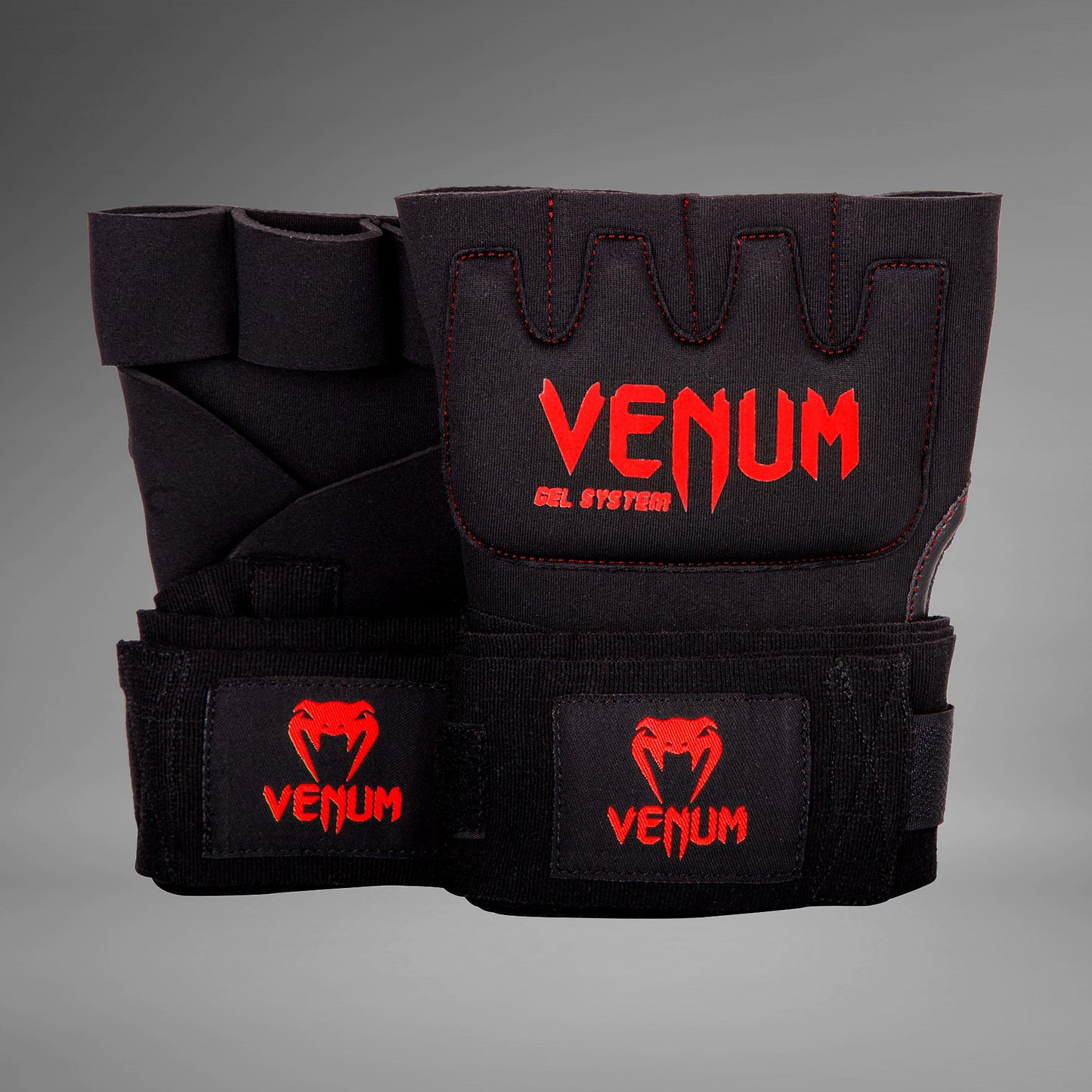 Venum Gel Kontact 快速绷带 – 黑色/红色