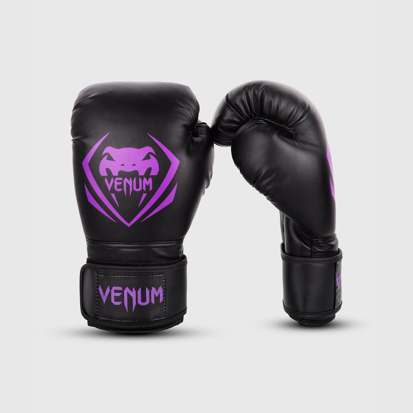 Venum Contender 拳击手套 – 黑色/紫色