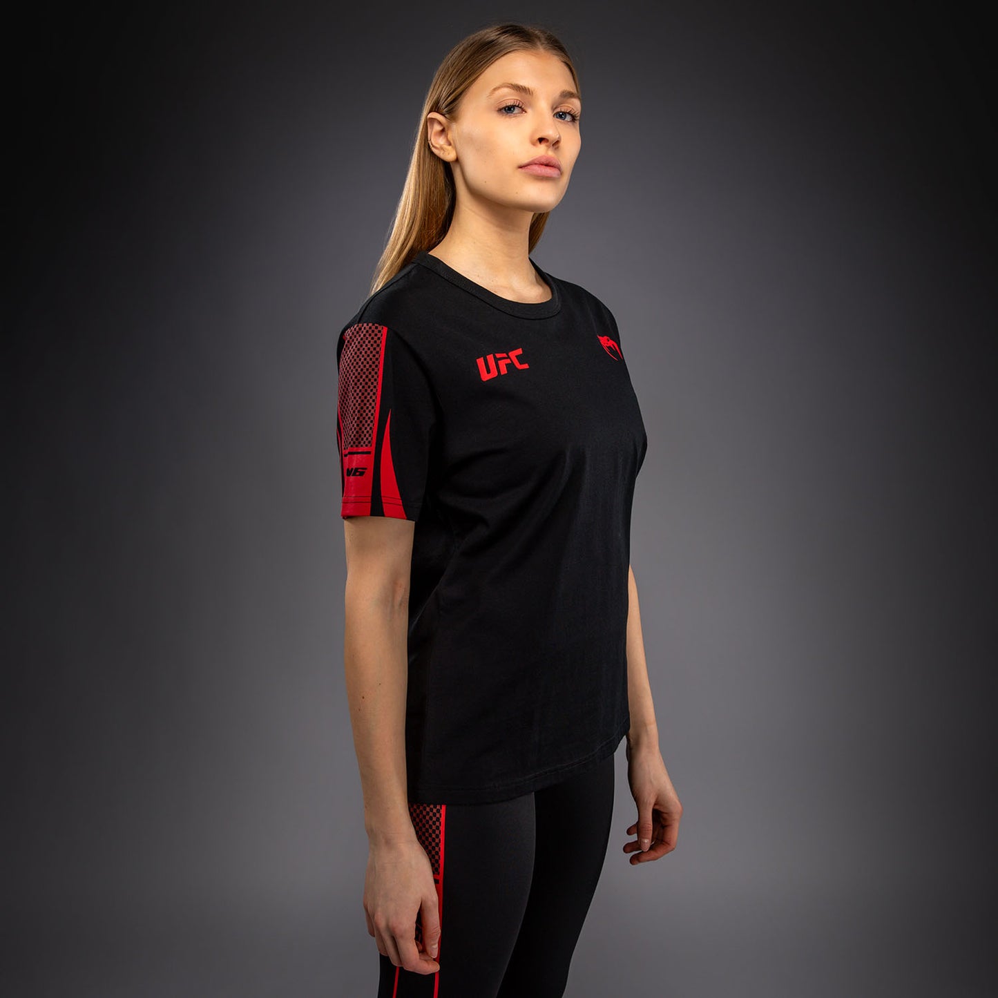 Venum UFC Unity by Venum Authentic Fight Week 女子短袖T恤 - 黑色