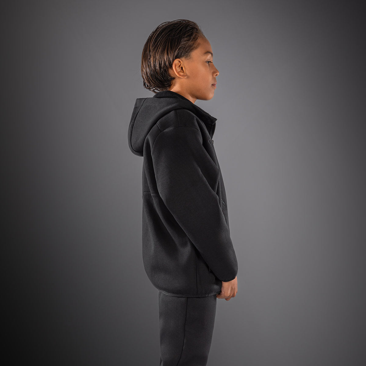 Venum Attack Fleece & Weave 儿童运动夹克 - 黑色