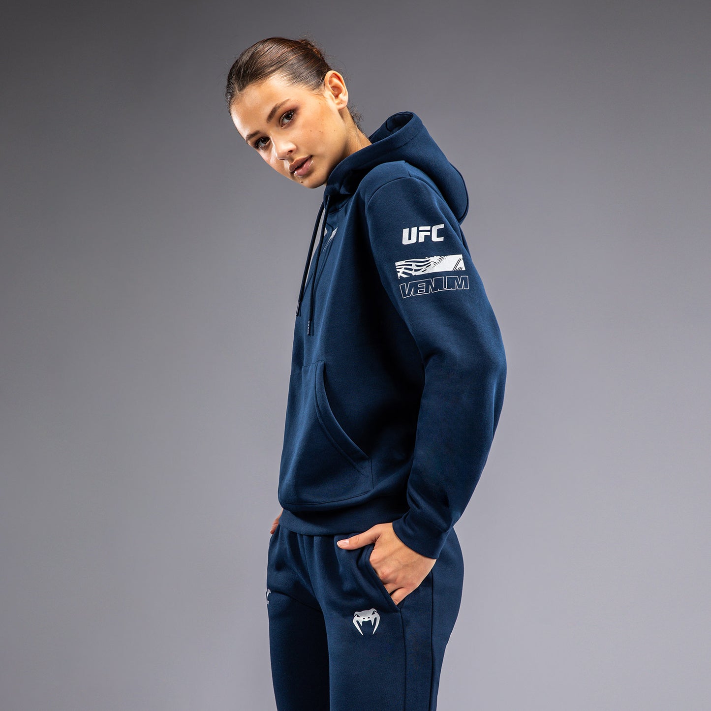 UFC Fusion by Venum Fight Week 女士连帽衫 – 海洋蓝