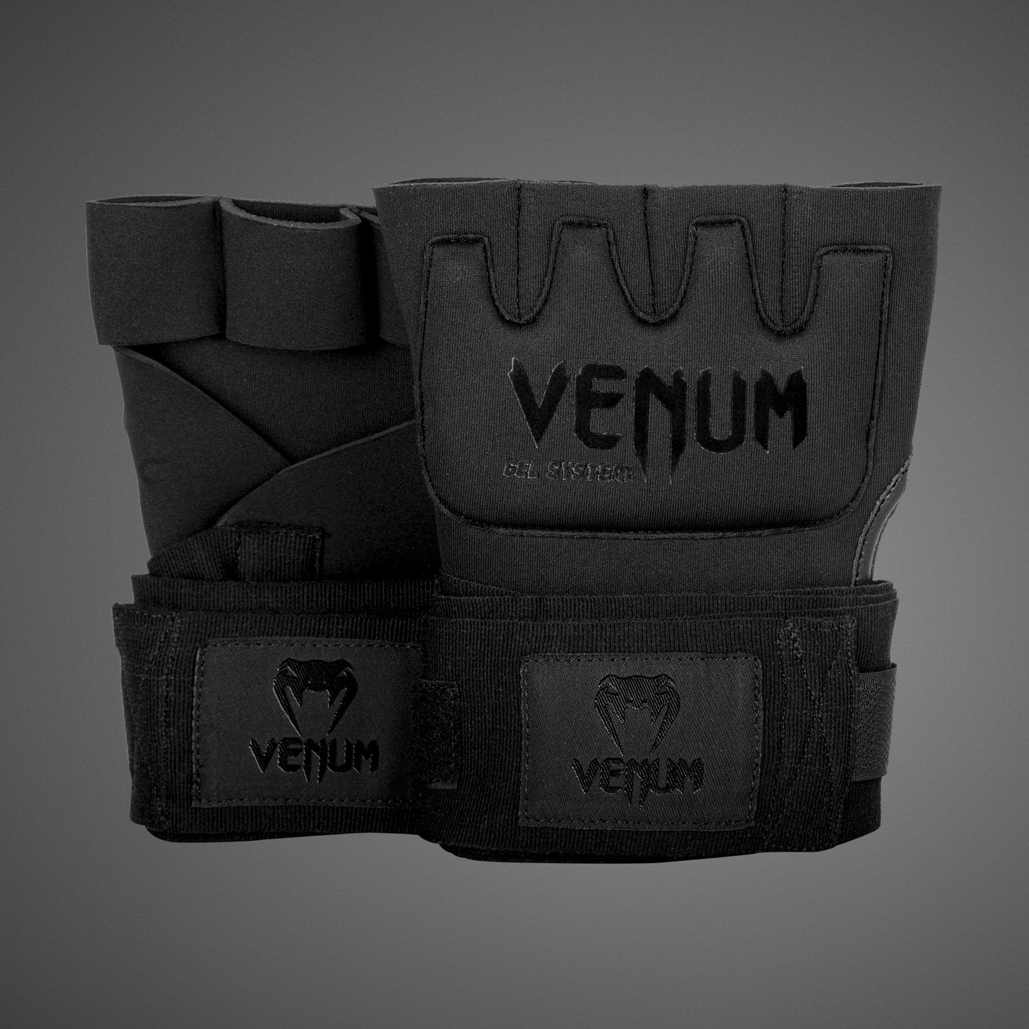 Venum Gel Kontact 快速绷带 – 黑色/黑色