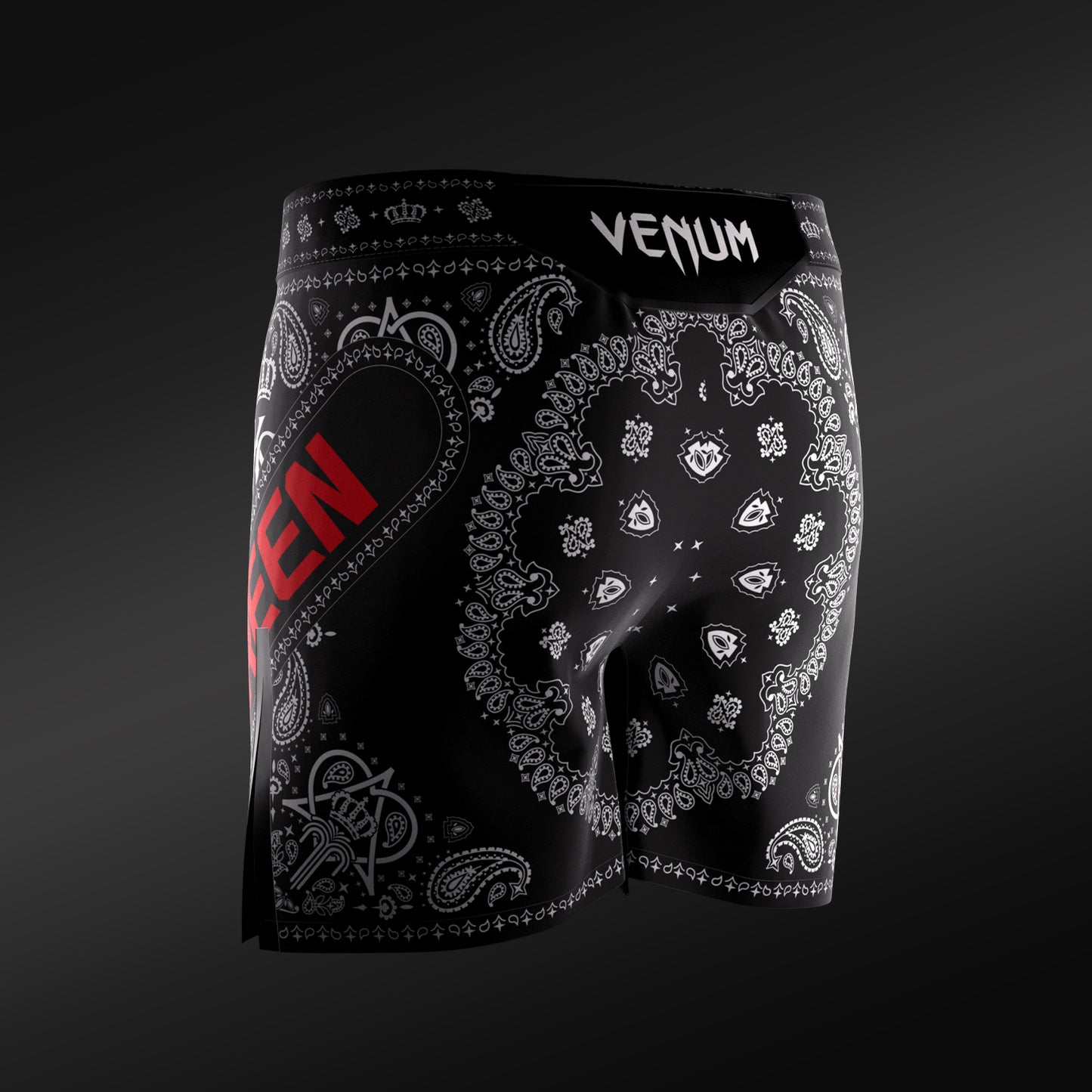 VENUM UFC Adrenaline Unrivaled King Green 男士综合格斗短裤 - 黑色