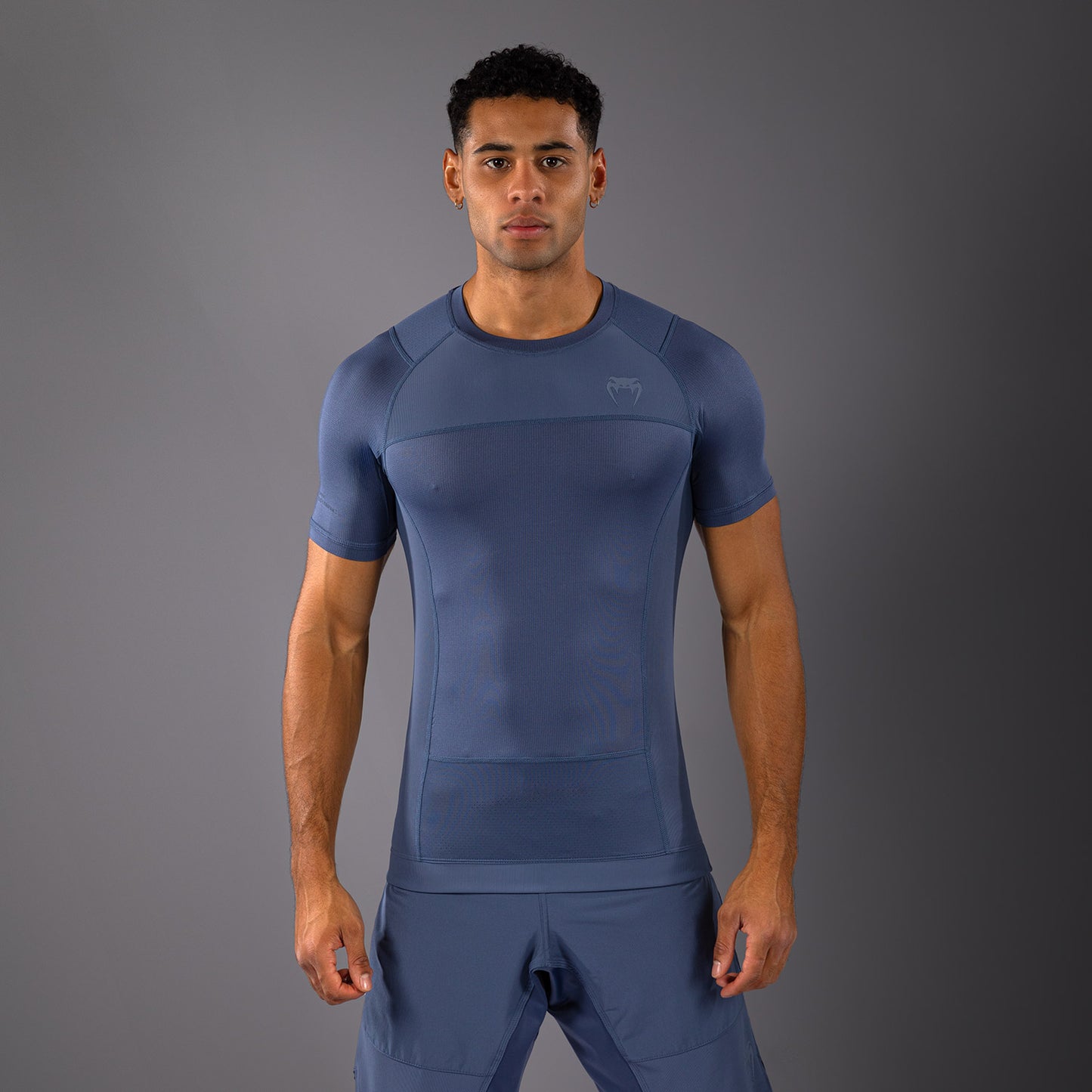 Venum G-Fit Air 男士短袖紧身防磨衣 – 雾蓝色