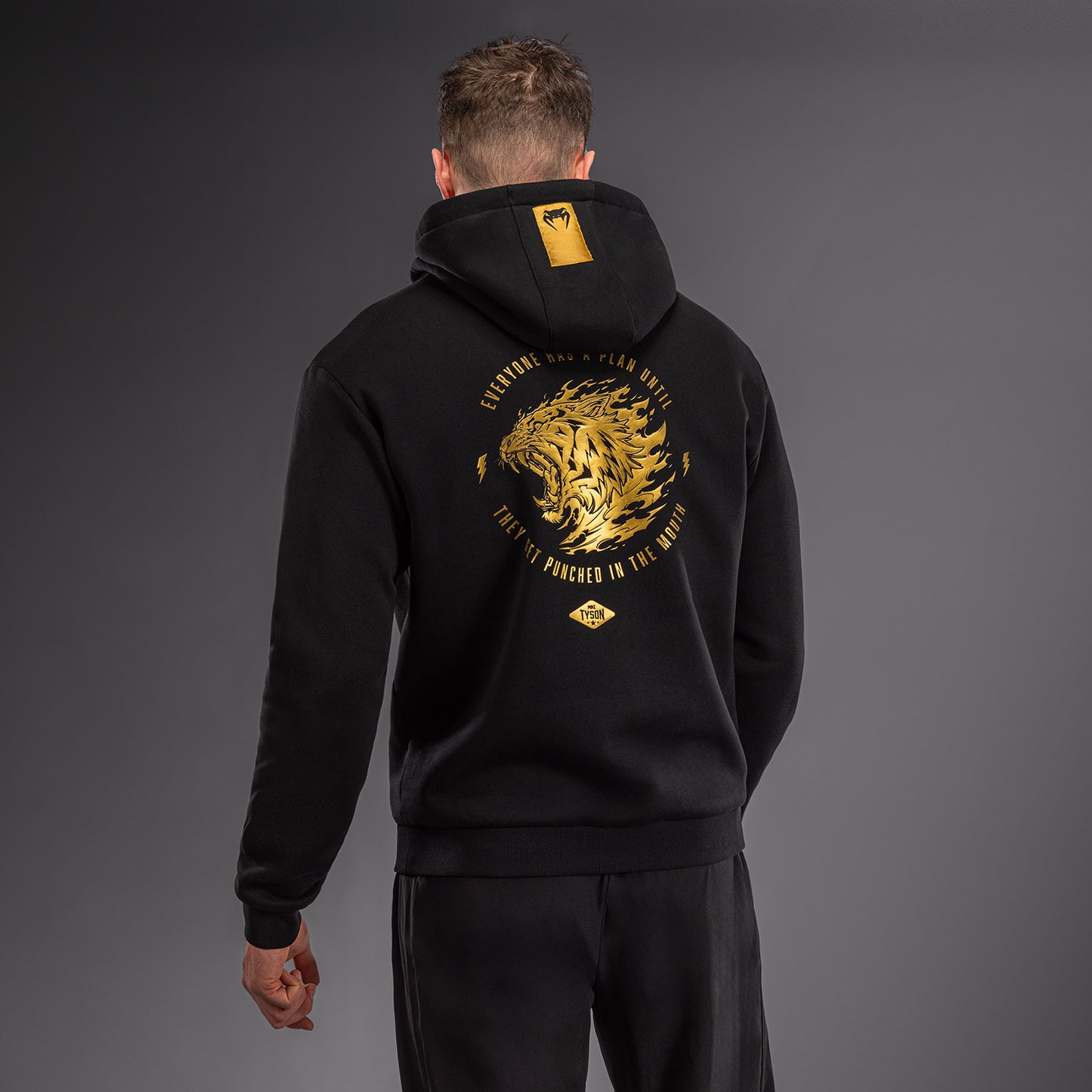 Venum x Mike Tyson Tiger 连帽衫 - 黑色/金色