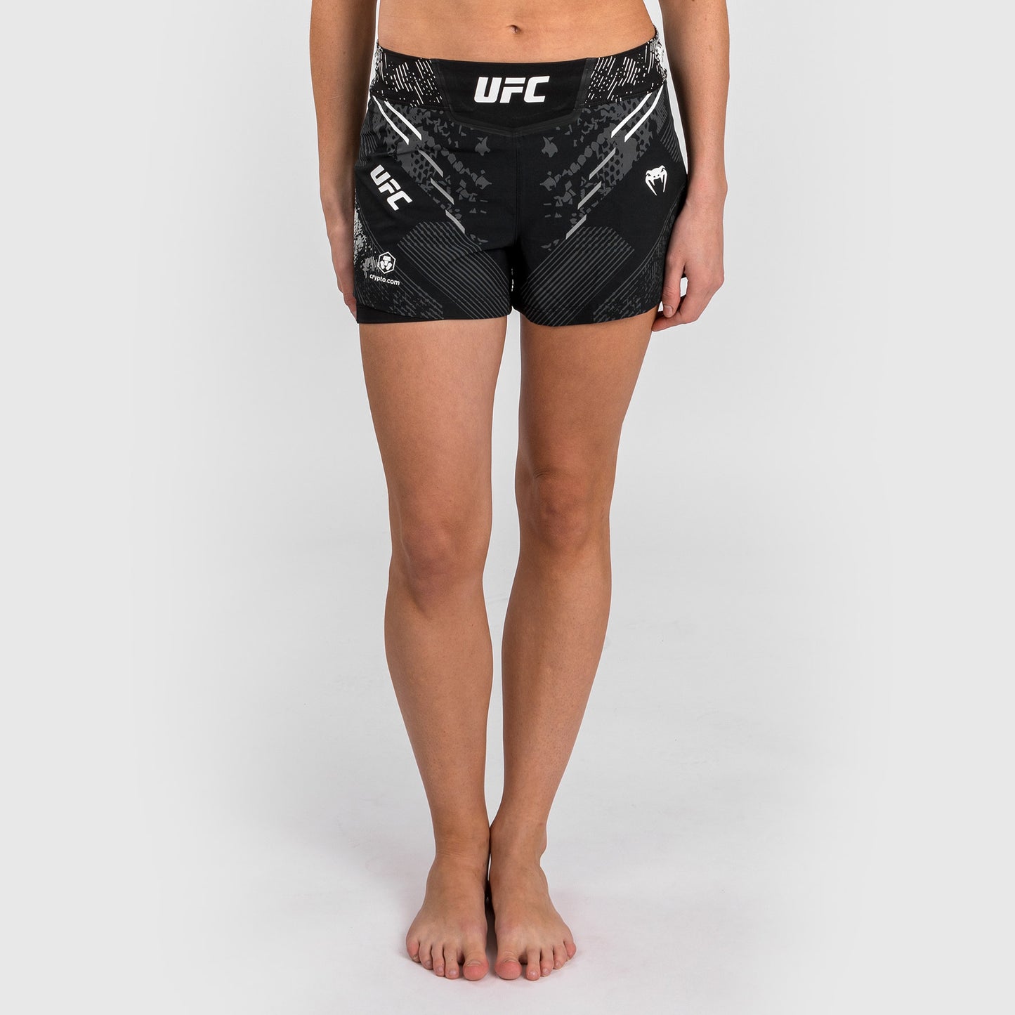 UFC Adrenaline by Venum Authentic Fight Night 女士格斗短裤 – 黑色