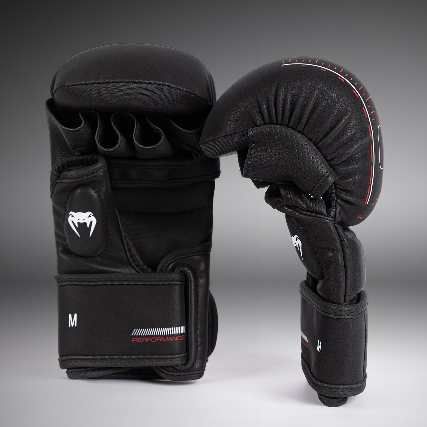 Venum Tactical XT 实战手套 – 黑色/火红色