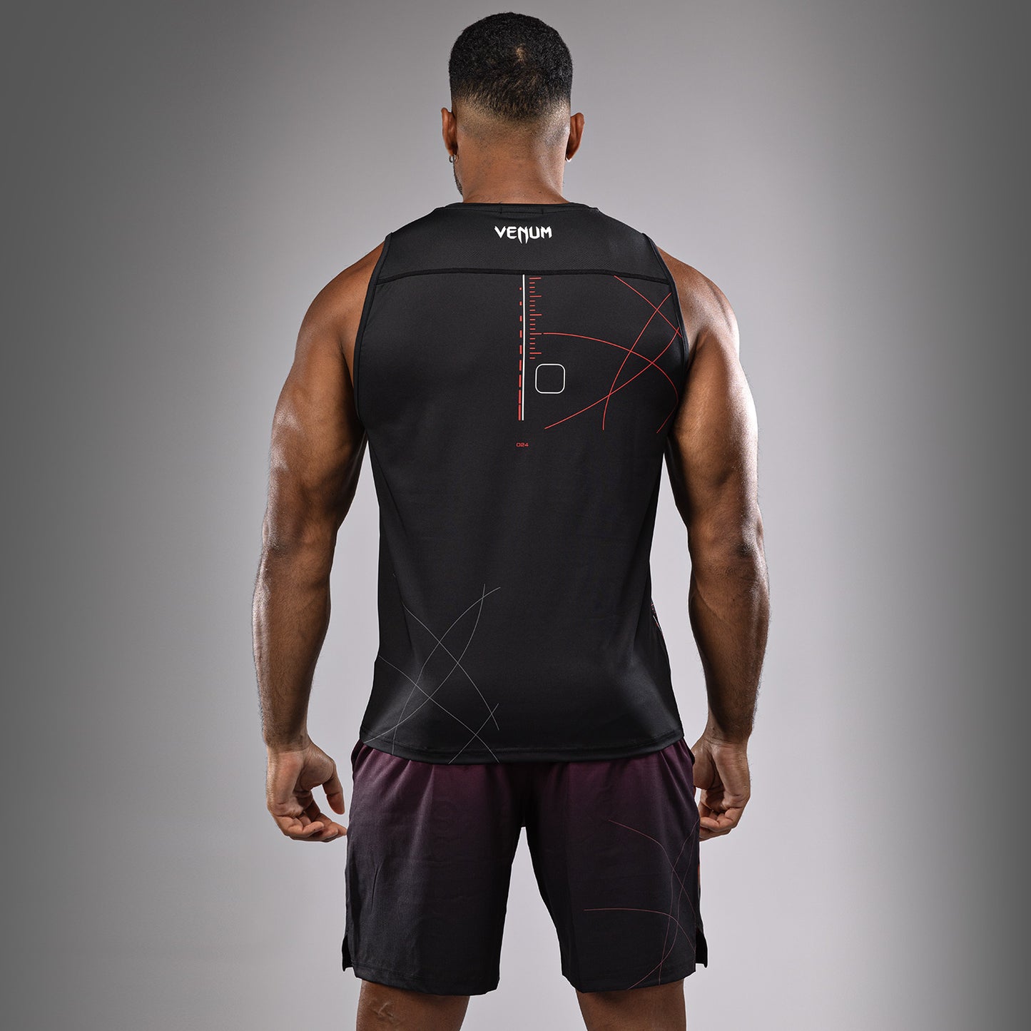 Venum Tactical XT 男士 Dry-Tech 背心 – 黑色/火红色