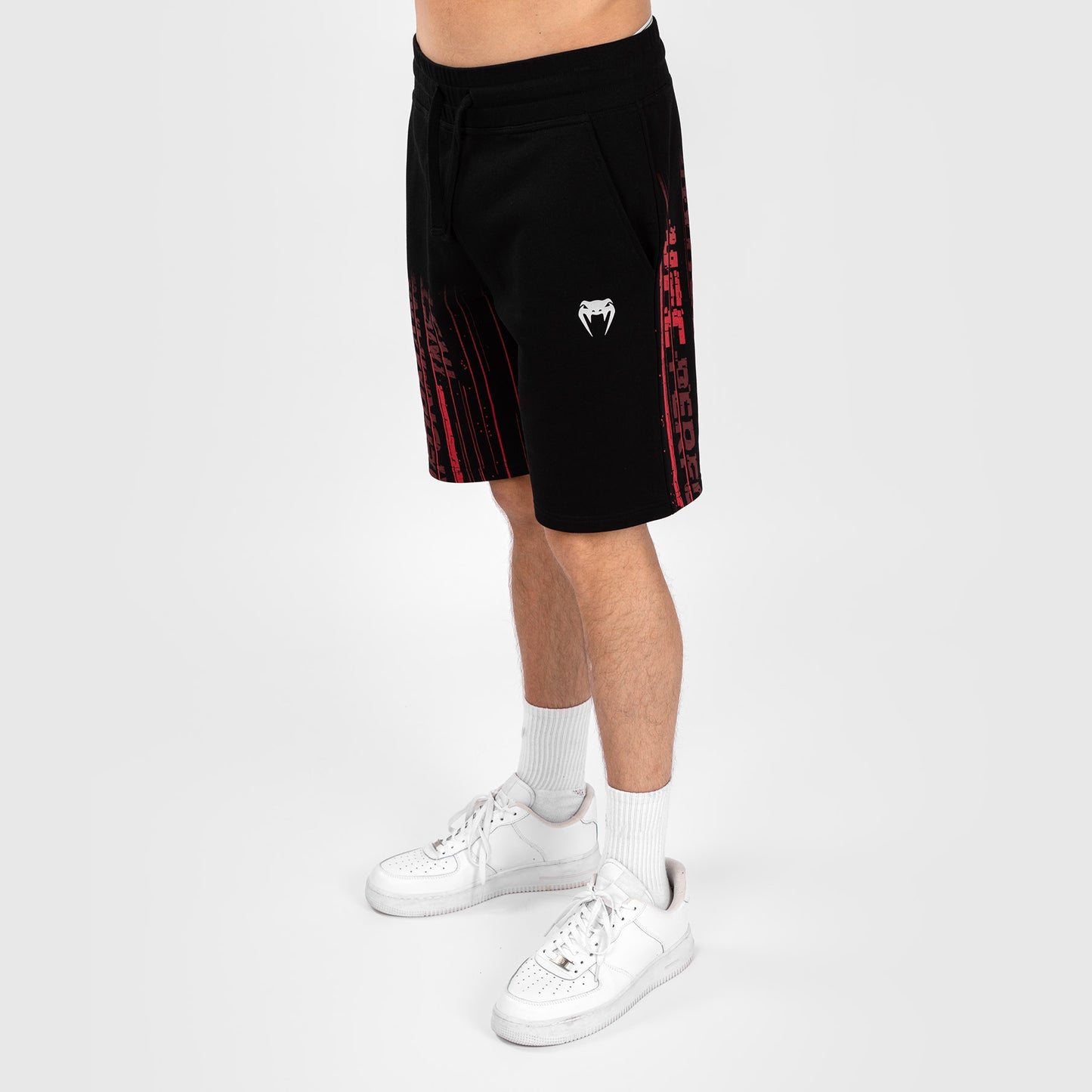 UFC Venum Performance Institute 2.0 男士棉质短裤 – 黑色/红色