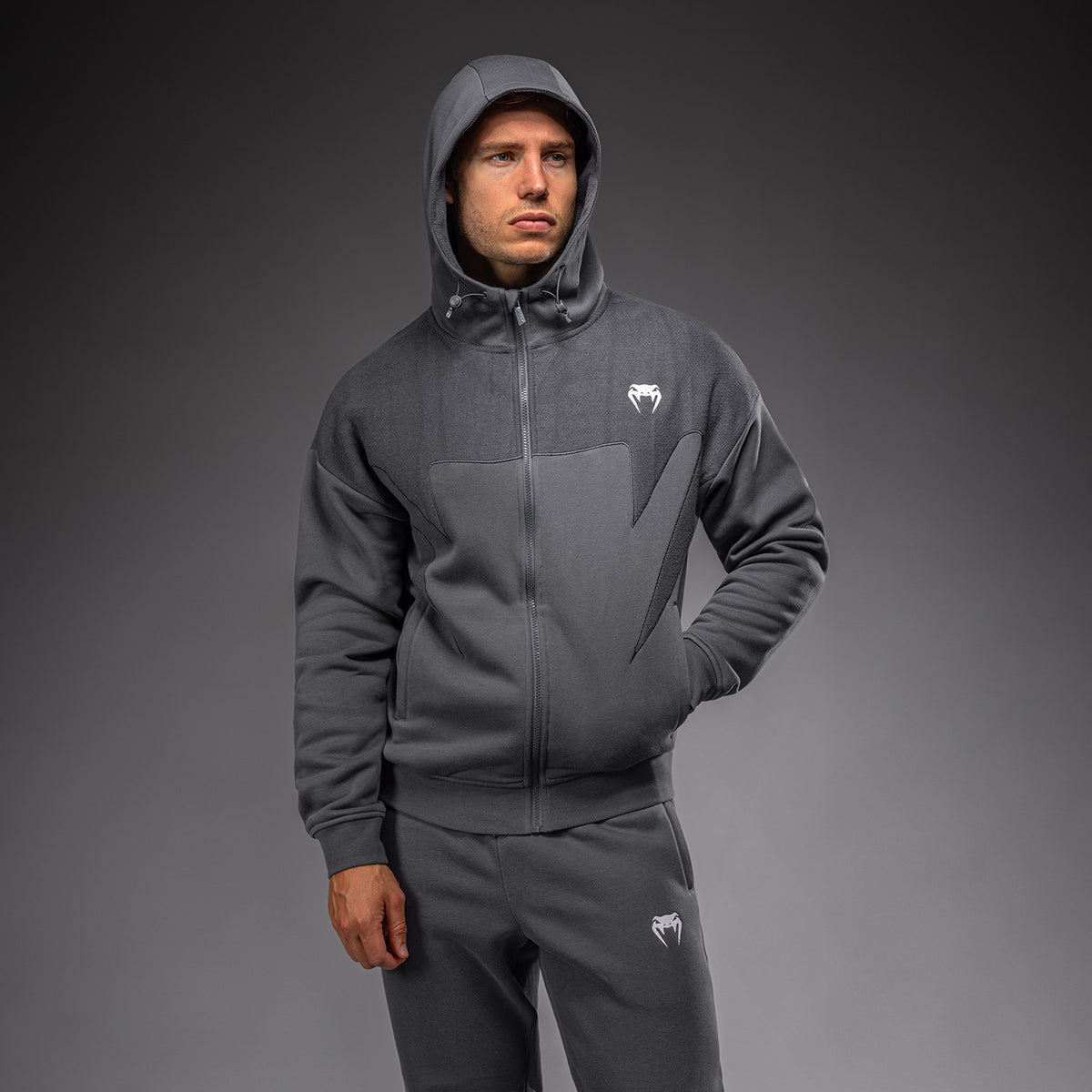 Venum Attack Fleece & Weave 运动夹克 - 灰色