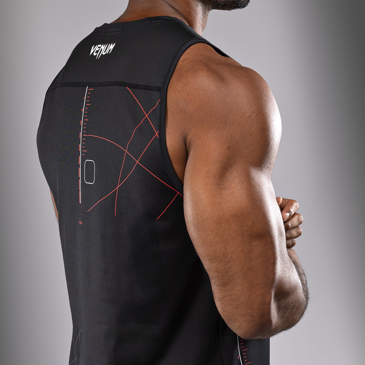Venum Tactical XT 男士 Dry-Tech 背心 – 黑色/火红色