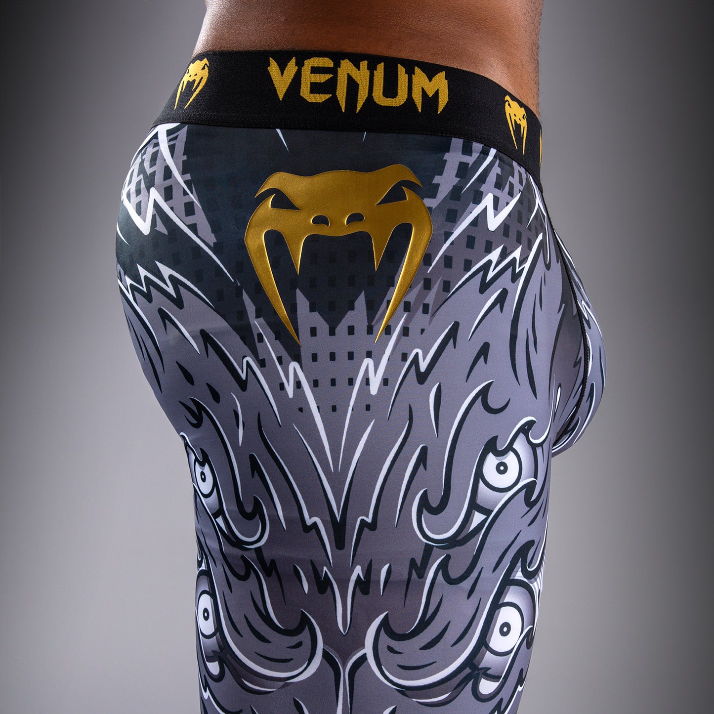 Venum Wolf Atak 紧身裤 – 黑色/灰色