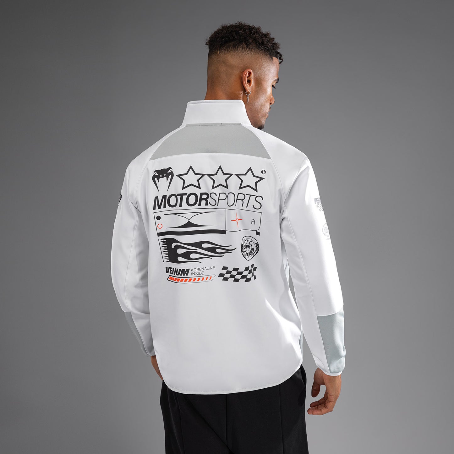 Venum Motorsport 软壳夹克 – 雪白色